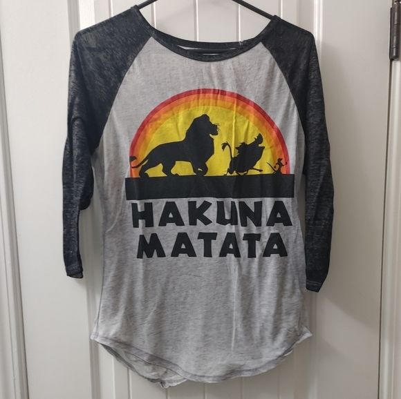 Hakuna Matata Disney the Lion King burnout shirt - Picture 1 of 5